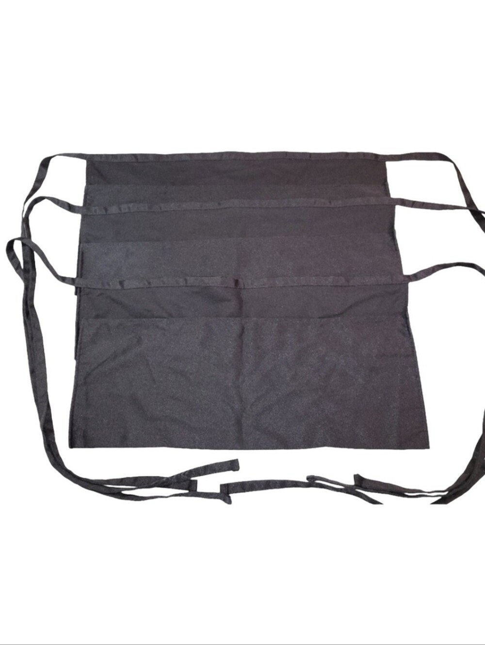 Set Of 3 Black Server Aprons - Professional 3 Pocket - Water Resistant - NWOT